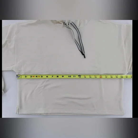 Champion Hoodie Sweatshirt Cropped Sz S Soft Touch Gym Minimalist White Casual‌ - Picture 11 of 11